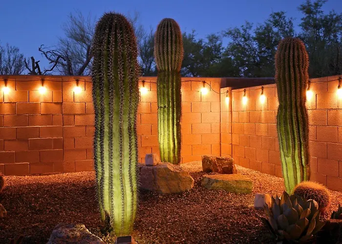 Private Pool & Waterfall Evening Lights